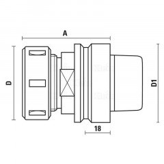 PORTE-OUTILS  CÔNE HSK 50 E