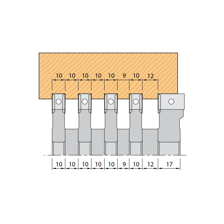 PORTE-OUTILS  POUR CORROYEUSES