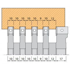 PORTE-OUTILS  POUR CORROYEUSES