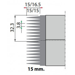 FRAISE POUR ABOUTAGE TYPE FINGER JOINT