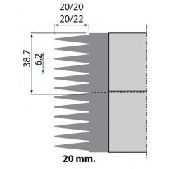 FRAISE POUR ABOUTAGE TYPE FINGER JOINT