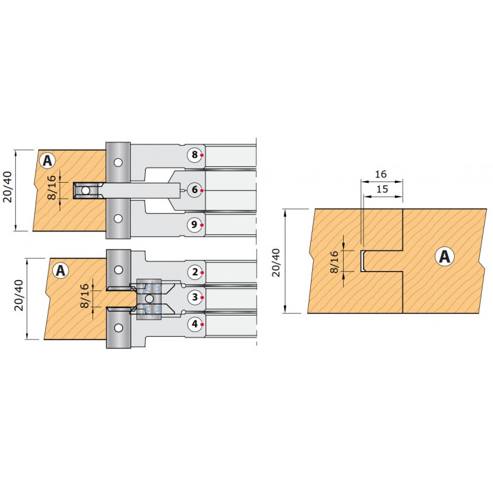 PORTE-OUTILS POUR PARQUET ET LAMBRIS