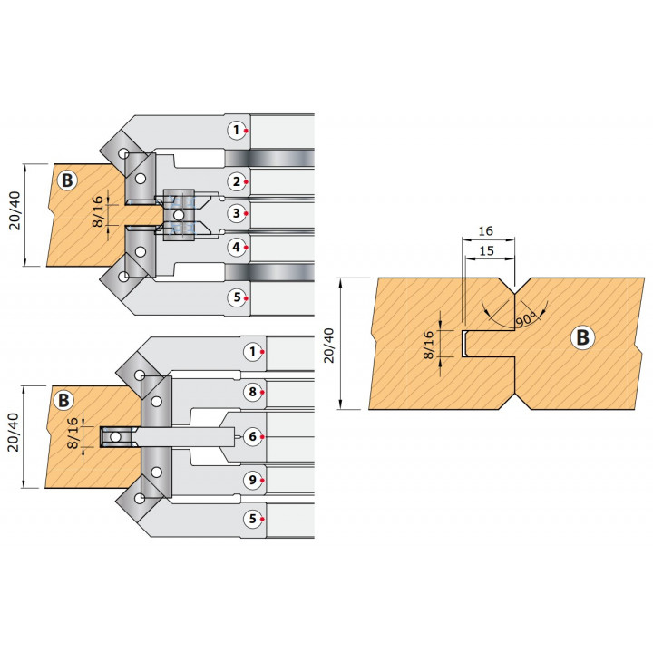 PORTE-OUTILS POUR PARQUET ET LAMBRIS