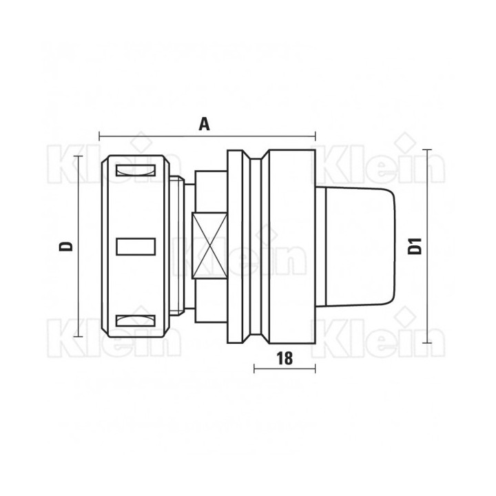 PORTE-OUTILS HSK63F "MULTIAX"