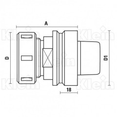 PORTE-OUTILS HSK63F "MULTIAX"