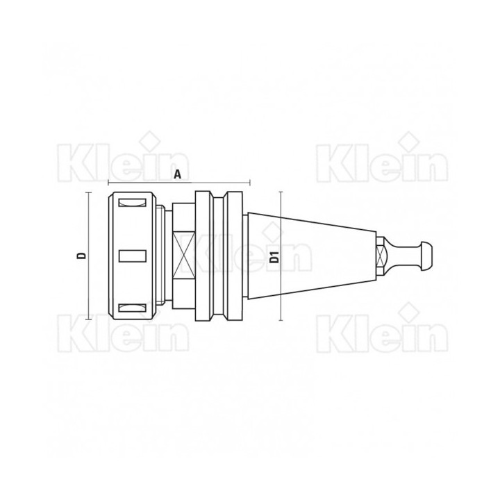 PORTE-OUTILS HSK63F "MULTIAX"