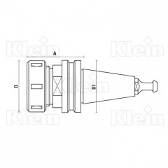 PORTE-OUTILS HSK63F "MULTIAX"