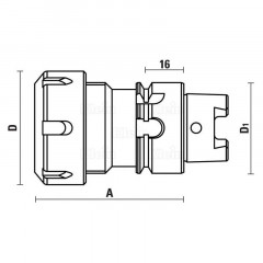 PORTE-OUTILS CÔNE HSK 40 A