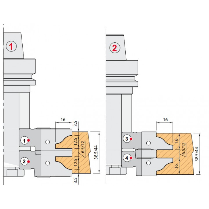 PORTE-OUTILS HSK63F POUR PORTES DE PLACARD