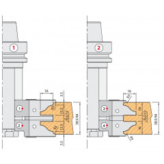 PORTE-OUTILS HSK63F POUR PORTES DE PLACARD