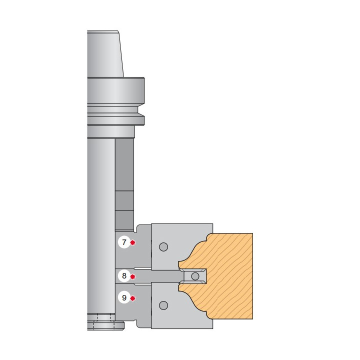 PORTE-OUTILS HSK63F POUR PORTES