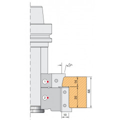 PORTE-OUTILS HSK63F POUR