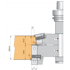 PORTE-OUTILS HSK63F POUR