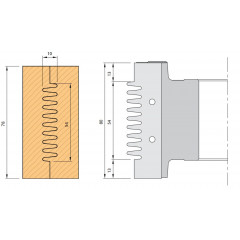 PORTE-OUTILS HSK63F POUR ABOUTAGE