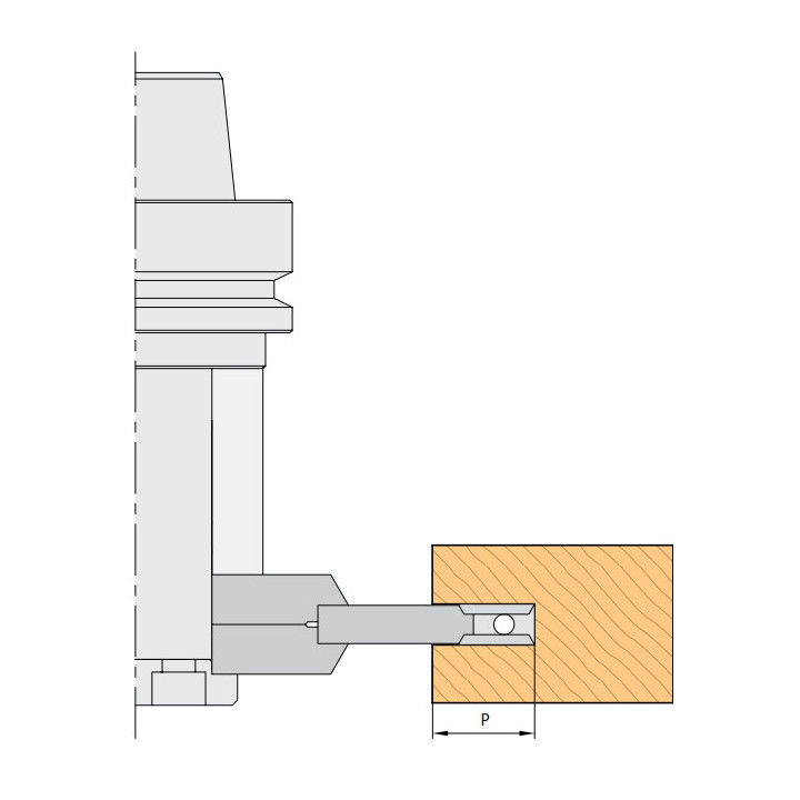 PORTE-OUTILS HSK63F POUR RAINURES EXTENSIBLES