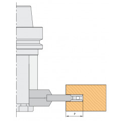 PORTE-OUTILS HSK63F POUR RAINURES EXTENSIBLES