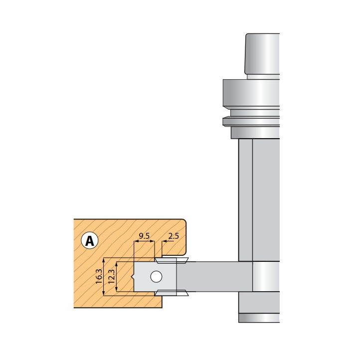 PORTE-OUTILS HSK63F POUR RAINURE DE CREMONE