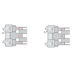 PORTE-OUTILS HSK63F POUR CALIBRER AVEC LE CASSAGE DES ARETES