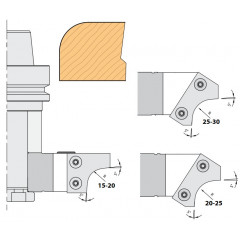 PORTE-OUTILS HSK63F MULTI RAYONS