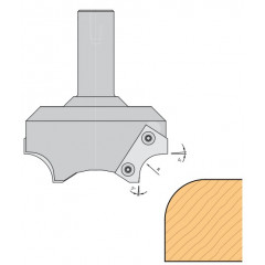 FRAISE POUR CENTRE D'USINAGE 1/4 DE ROND