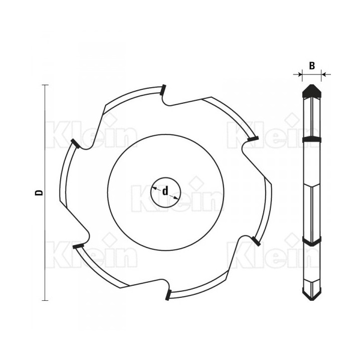 LAME DE SCIE CIRCULAIRE HW  POUR "PVC ET PLASTIQUES"