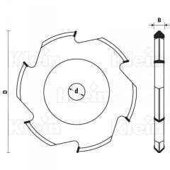 LAME DE SCIE CIRCULAIRE HW  POUR "PVC ET PLASTIQUES"