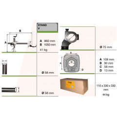 SUPPORT ENTRAINEUR TOUPIE STAND PLUS