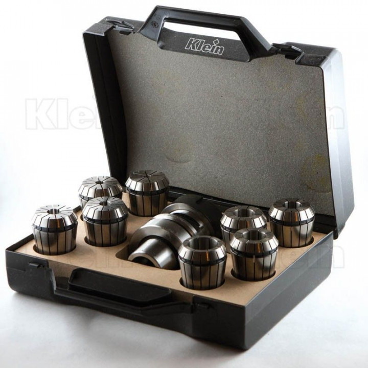 SET CÔNES HSK63F ET PINCES EOC25 EN BOITE EN PLASTIQUE