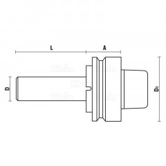 ARBRES PORTE-OUTILS T128 A CÔNE HSK63E