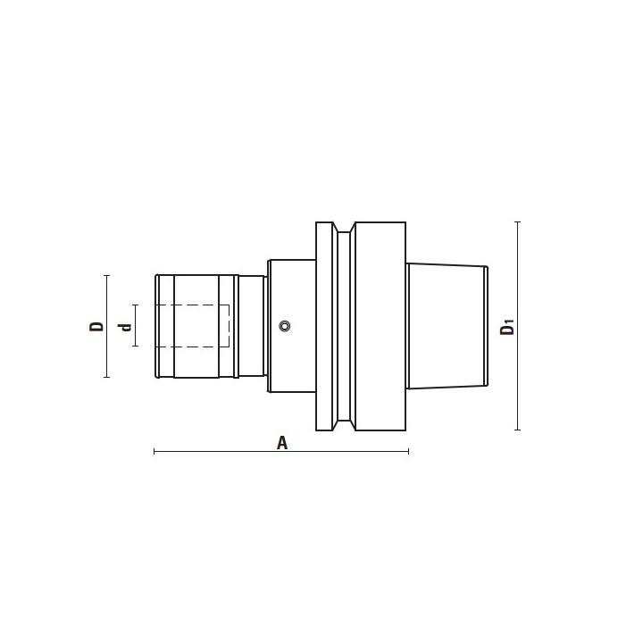 UT118 MANDRIN DE TARAUDAGE À CHANGEMENT RAPIDE HSK63F