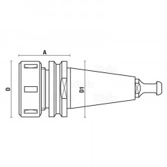 PORTE-OUTILS T118 CÔNE INOX ISO 30