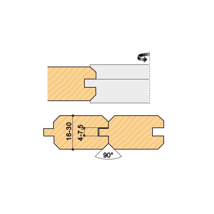 FRAISES RAINURE / LANGUETTE