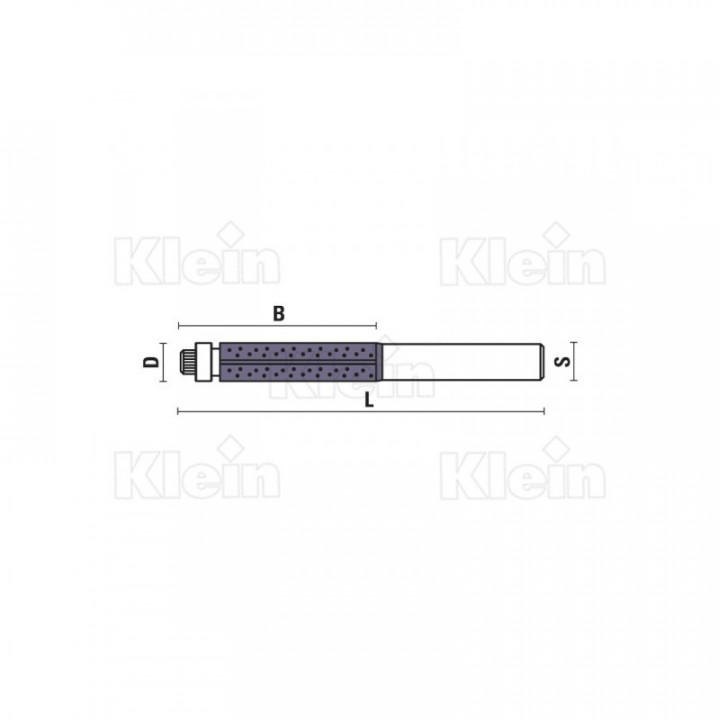 FRAISES HW COUPE DROITE RECOUVERTES EN DIAMANT