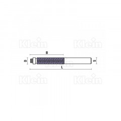 FRAISES HW COUPE DROITE RECOUVERTES EN DIAMANT