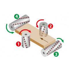 PORTE-OUTILS POUR CORROYEUSES A PLAQUETTES HW