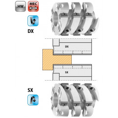 PORTE-OUTILS POUR TENONNEUSES A PLAQUETTES HW