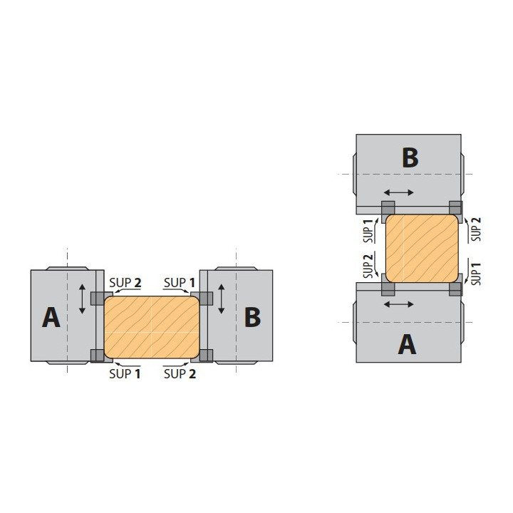 PORTE-OUTILS POUR CORROYEUSES A PLAQUETTES HW