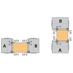 PORTE-OUTILS POUR CORROYEUSES A PLAQUETTES HW