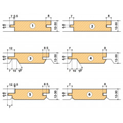 PORTE-OUTILS  POUR CORROYEUSES