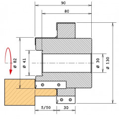 FRAISE POUR TENONNEUSE SIMPLE