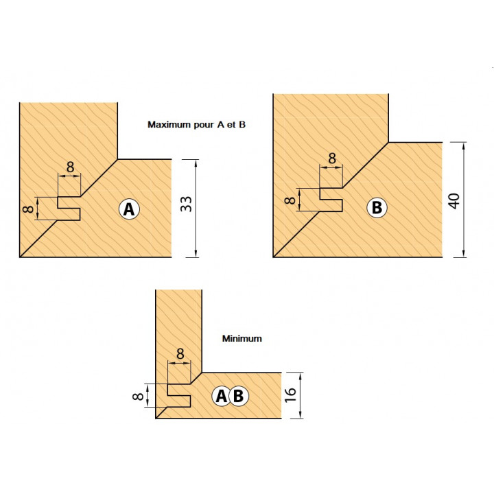 PORTE-OUTILS POUR ABOUTAGE 45°