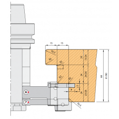 PORTE-OUTILS HSK63F POUR PORTES