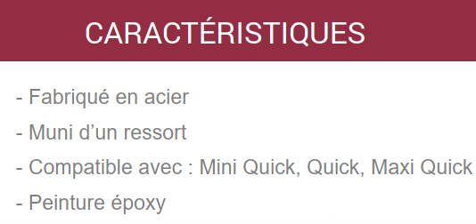 Accessoire de liaison Quick PIHER 